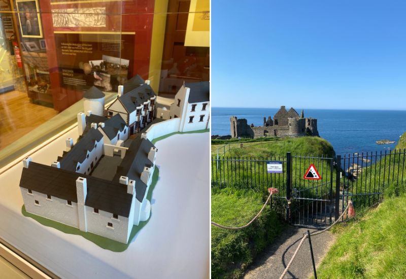 Model of Dunluce Castle as it would have been