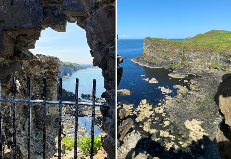 Stunning coastal views from Dunluce Castle