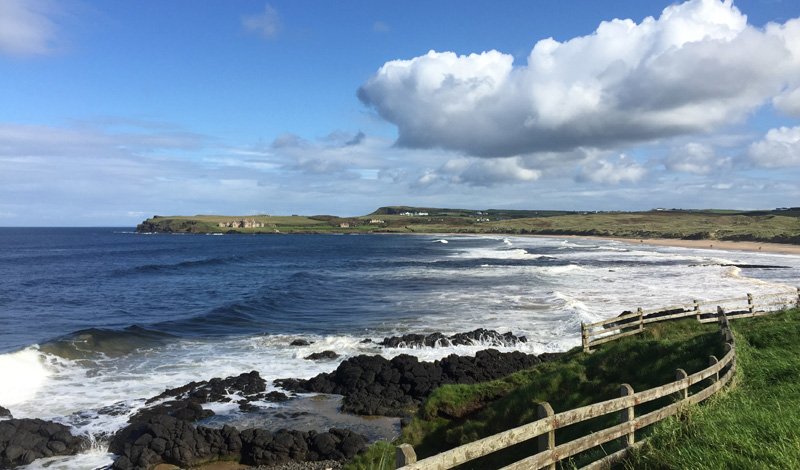 Runkerry beach hike to Giant's Causeway