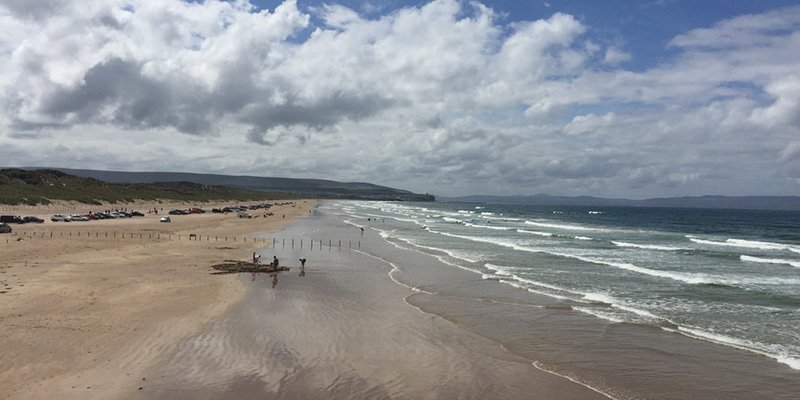 Portstewart Strand for surfing, sandcastle and sandwiches