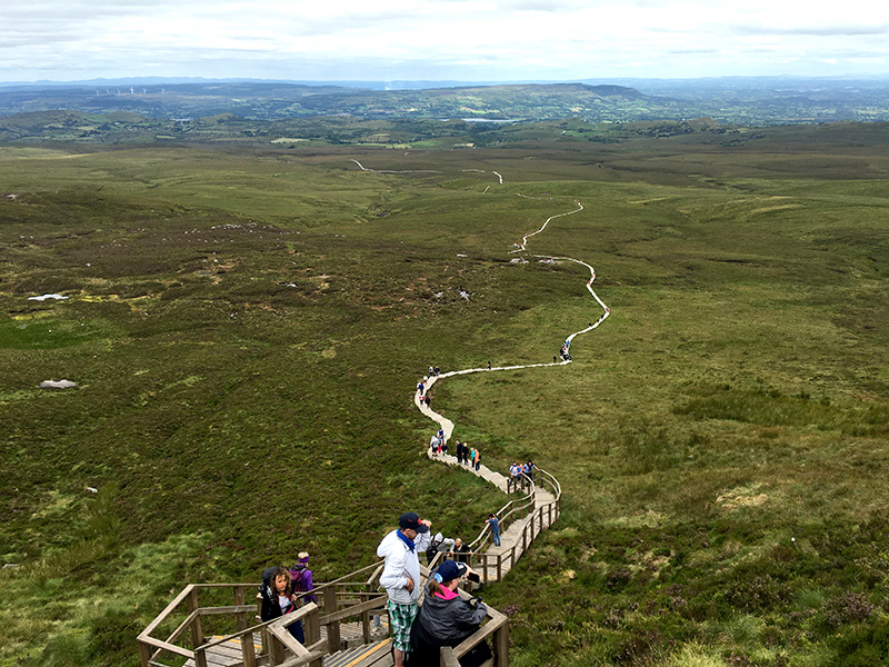 Cuilcagh Boardwalk / the Stairway to Heaven - looking back